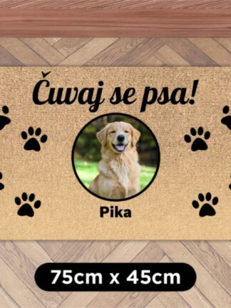 Personalizirani foto otirač - Šape dobrodošlice