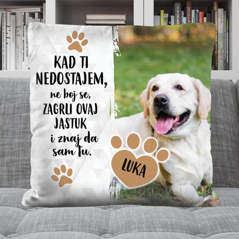 Personalizirani jastuk - Zagrli me kad ti nedostajem