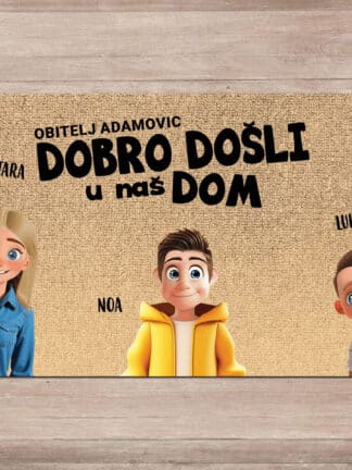 Personalizirani otirač - Obitelj iz crtića
