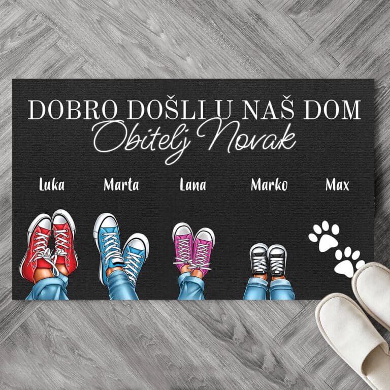 Personalizirani otirač - Obiteljske cipele