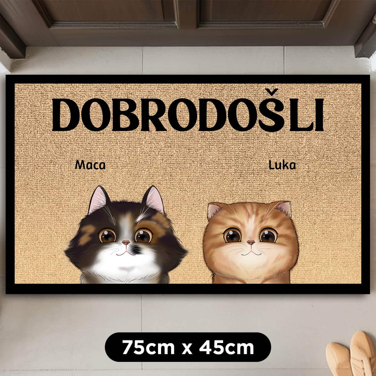 Personalizirani otirač – Dobrodošli, podanici