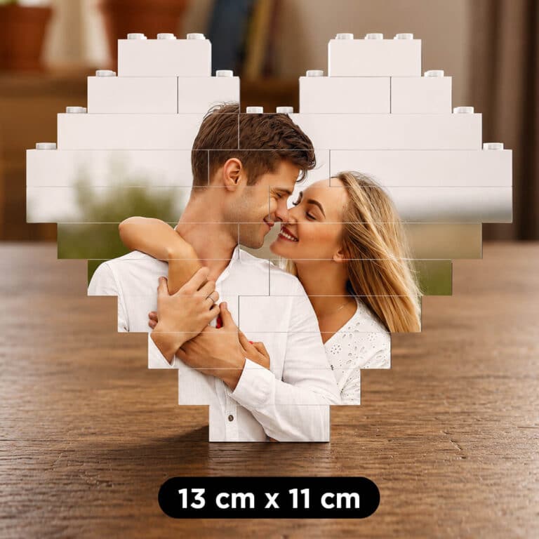Personalizirano srce od kockica s tvojom fotografijom