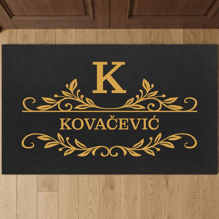 Personalizirani otirač sa tvojim prezimenom