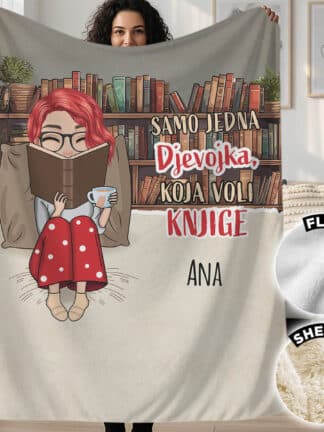 Personalizirana deka za ljubitelje knjiga